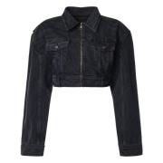 ROTATE Birger Christensen Denimjacka Black, Dam