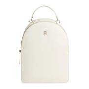 Tommy Hilfiger Beige Polyuretan Dragkedja Ryggsäck Beige, Dam