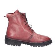 MOMA Vintage Ankelboots i Läder Red, Dam