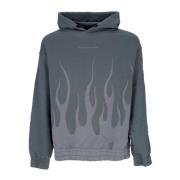 VISION OF SUPER Flames Hoodie Grön Herr Green, Herr