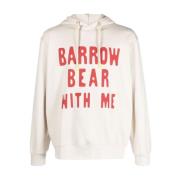 BARROW Unisex Hoodie Bw009 White, Herr