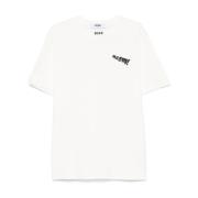 MSGM Vit T-shirt och Polo White, Herr