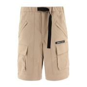 AMBUSH Bomull Bermuda Shorts med Fickor Beige, Herr