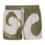 GCDS Logo Badshorts Green, Herr