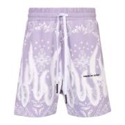 VISION OF SUPER Bandana Print Shorts Purple, Herr