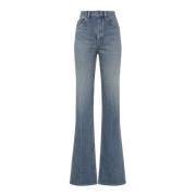 Saint Laurent Retro Denim Jeans Blue, Dam