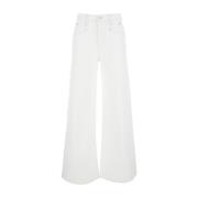 Isabel Marant Citron Vit Wide Leg Jeans White, Dam