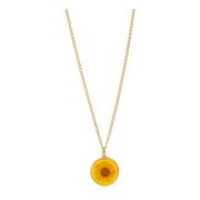 A.P.C. Halsband med blommotiv Yellow, Dam