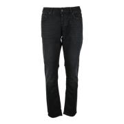 Dondup George Straight Elastiska Jeans Black, Herr