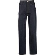 A.P.C. Mörkblå Straight-Leg Jeans Blue, Herr