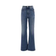 PANICALE Flared Jeans Blue, Dam