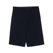 GR10K Svarta Ullskräddade Shorts Black, Herr