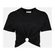 Paco Rabanne Svart T-shirt Vår-Sommar 2025 Kollektion Black, Dam