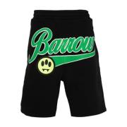 BARROW Svarta Sweatshorts för Män Black, Herr