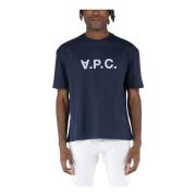 A.P.C. River T-Shirt Blue, Herr