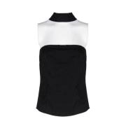 VIVETTA Sleeveless Tops Black, Dam