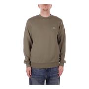 Lacoste Militär Logo Front Sweaters Green, Herr