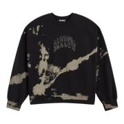 BARROW Abstrakt Logo Oversized Unisex Sweatshirt Black, Herr