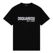 Dsquared2 Kortärmad rund hals T-shirt Black, Herr