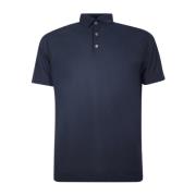 Zanone Polo Shirts Blue, Herr