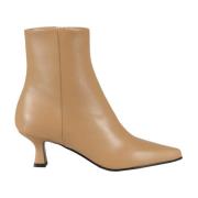 3JUIN Heeled Boots Beige, Dam