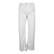 Off White Stiliga bomull elastan jeans White, Herr