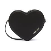 AMBUSH Svart Flat Heart Crossbody Black, Dam