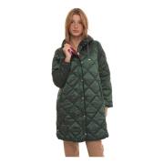 HUSKY ORIGINAL Quiltad Hooded CASSIE-jacka Green, Dam