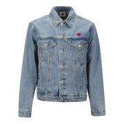 ICECREAM Denim Trucker Jacket Blue, Herr