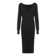 P.A.R.O.S.H. Svart Klänning Kollektion Elegant Stilfull Black, Dam