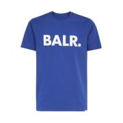 BALR. Bomull Logo T-shirt Blue, Herr