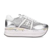 Premiata Silverläder Mesh Sneakers Gray, Dam