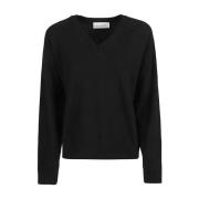 ARMARIUM V-neck Knitwear Black, Dam