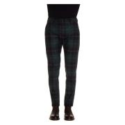 DEPARTMENT FIVE Slim-fit Tartan Byxor Blue, Herr