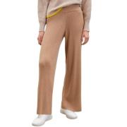 ECOALF Wide Trousers Brown, Dam