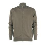 CASHMERE COMPANY Lättvikts Zip Pullover för Män Gray, Herr