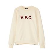 A.P.C. Mjuk och bekväm sweatshirt Beige, Herr