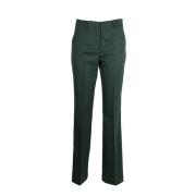 VIVETTA Grön Slim Fit Ullbyxor Green, Dam