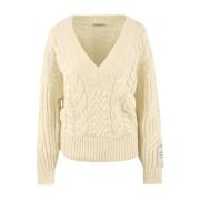 HINNOMINATE Stiliga Sweaters White, Dam