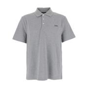 A.P.C. Grå Polo Skjorta med Broderad Logotyp Gray, Herr