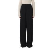 PT01 Wide Trousers Black, Dam