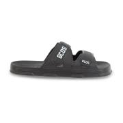 GCDS Sliders Black, Herr