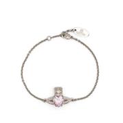 Vivienne Westwood Orb Plaque Crystal Hänge Halsband Gray, Dam