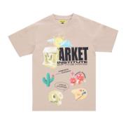 MARKET Mind Institute Tee Beige T-Shirt Beige, Herr