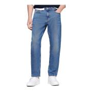 Tommy Jeans Casual smal denim jeans, tvättad Blue, Herr