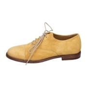 MOMA Eleganta Vintage Mockasin Ballerinas i Mocka Yellow, Dam