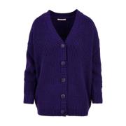 HINNOMINATE Cardigan Sweaters för Kvinnor Purple, Dam