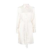 WALES BONNER Shirt Dresses Beige, Dam