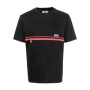 GCDS Svart Logoband Kortärmad T-shirt Black, Herr