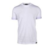 Dsquared2 Bomull Elastan T-shirt Underkläder White, Herr